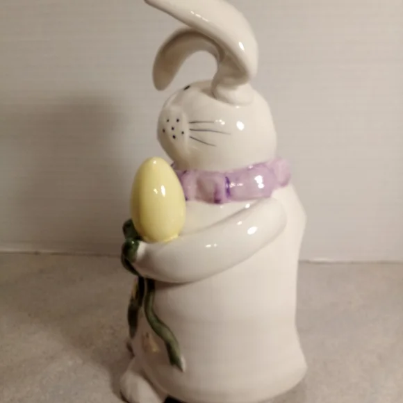 Vintage Porcelain Easter Bunny Votive Candle Holder Home Interiors 2005 - Picture 3 of 6